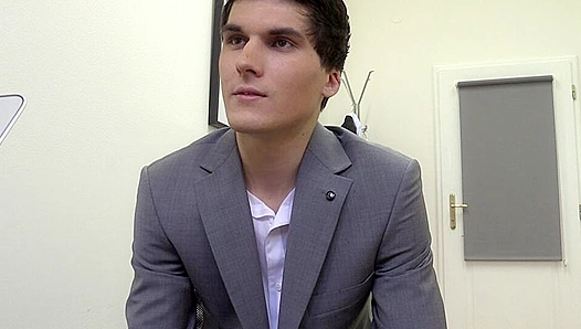 Chiseled Twink Gets Deep Throated at Filthy Casting Call