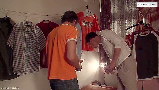 Triple Threat ~ Tony Koch, Nicky Kulio, and Leon Cook Heat Up in a Threesome - Gay XXX