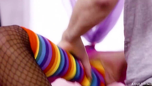 Rick Hard & Kai Taylor Pound Seductive Ebony Femboy