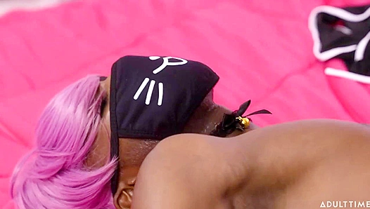Rick Hard & Kai Taylor Pound Seductive Ebony Femboy