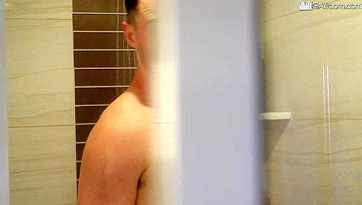 Seth Santoro Brutally Fucks Michael Boston in the Shower