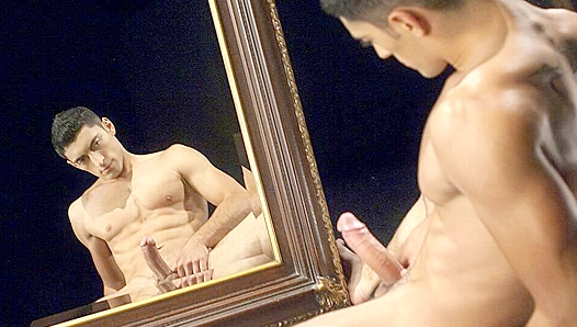 Nickolay Petrov Seduces His Mirror Image ~ Steamy Solo Session at Home