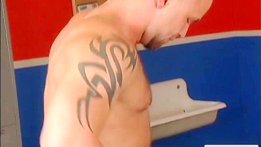 Locker Room Lust ~ Ty LeBeouf & Kevin Armstrong Fuck Hard at Hot House