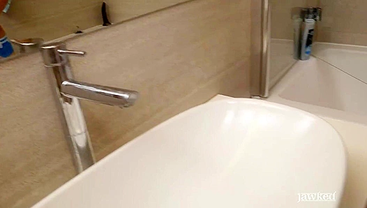 Finn Harper Strokes His Thick Dick in the Bathroom - Jawked