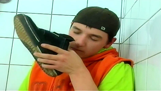 Ari Black Strokes His Hard Cock and Blows a Colossal Load