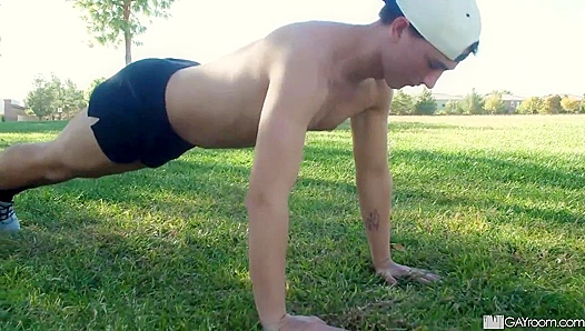 Shower Bait ~ Adrian Hart Eager for Masyn Thorne's Big Cock