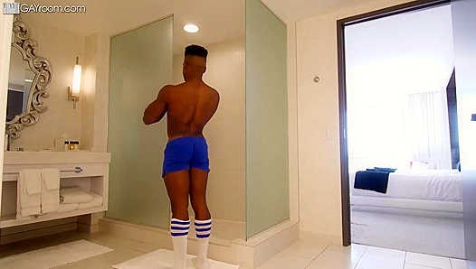 Shower Bait ~ Adrian Hart Eager for Masyn Thorne's Big Cock