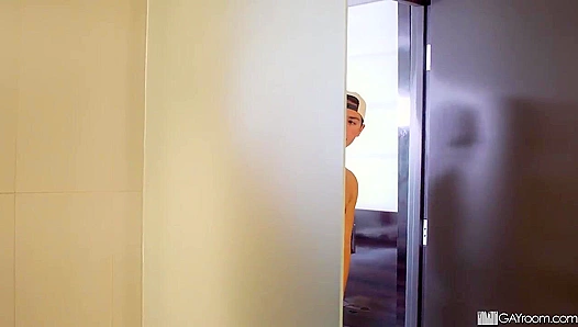 Shower Bait ~ Adrian Hart Eager for Masyn Thorne's Big Cock