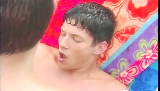 Zackary Pierce Splashes into Fun ~ Poolside Passion with Falcon Studios