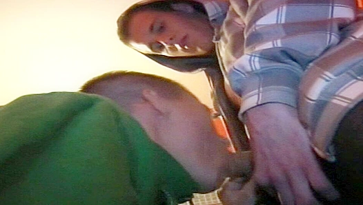 Marco Bill fucks Robin Few in a steamy public toilet BJ - Gay XXX