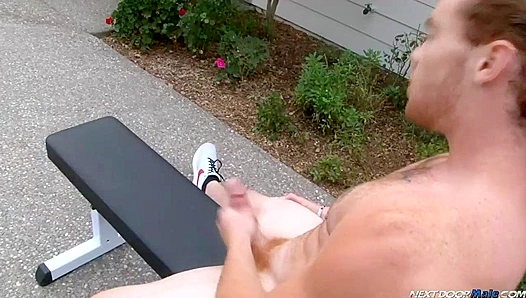 Fit Freak James Jamesson Finds Outdoor Orgasms with Next-Door Stud