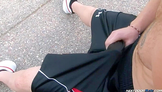 Fit Freak James Jamesson Finds Outdoor Orgasms with Next-Door Stud