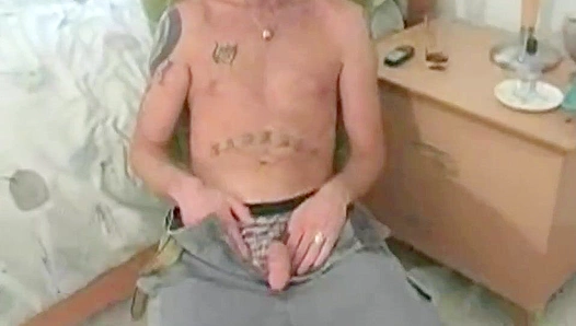 Tattooed Bad Boy Jay Cums Hard – Hot Solo Action - Men Over 30