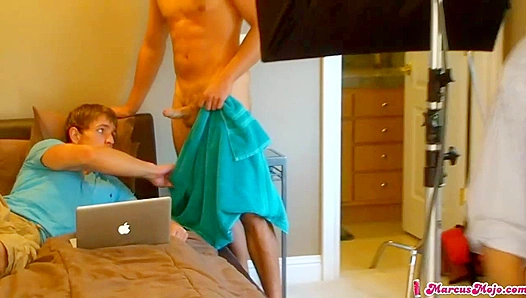 Marcus Mojo & Oliver Saint Heat Up the Set ~ A Scorching On-Set Encounter