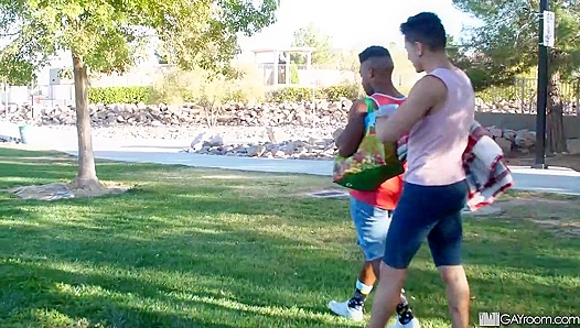 Mateo Rose Rides Adrian Hart's Massive Black Cock - Man Royale