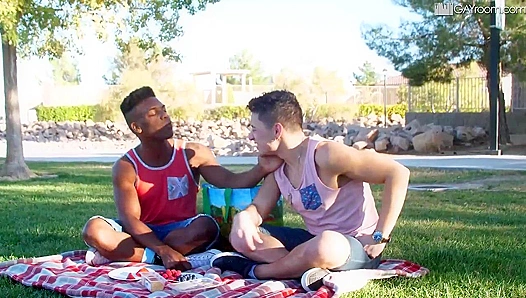 Mateo Rose Rides Adrian Hart's Massive Black Cock - Man Royale