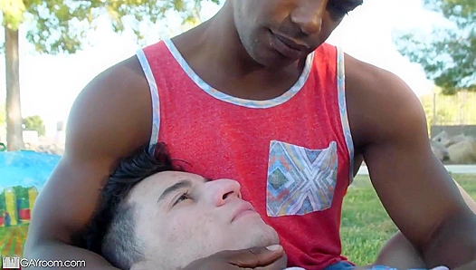 Mateo Rose Rides Adrian Hart's Massive Black Cock - Man Royale