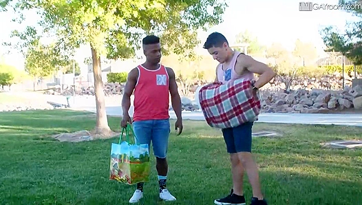 Mateo Rose Rides Adrian Hart's Massive Black Cock - Man Royale