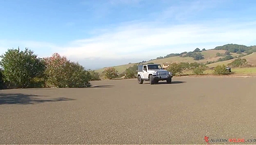 Austin Wilde Drives Hard & Cums All Over His Car