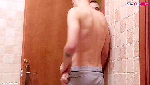 Bathroom Bang ~ Agus Piney & Steve Heat Up Gay XXX