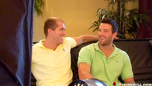 Hot Anal Action ~ Trystan Bull &BrandonLewis Ignite On The Set