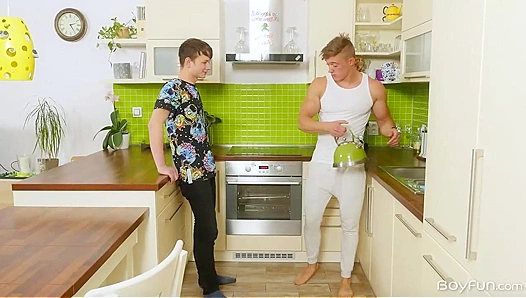 Kitchen Heat ~ Larry McCormick & Elliott Holloman's Steamy Anal Session