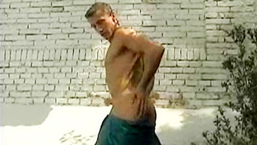 Hot Gardener Alexander Steel Plows the Perfect Lawn at Boyz Party