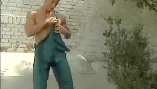 Hot Gardener Alexander Steel Plows the Perfect Lawn at Boyz Party