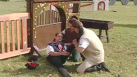 Outdoors Orgy ~ Martin Hubai, Serban Rada, and a Lucky Stranger