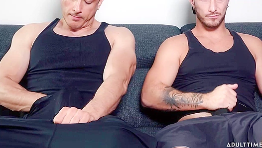 Jerk Buddies ~ Rocky Vallarta & Zack Mackay's Steamy Anal Encounter