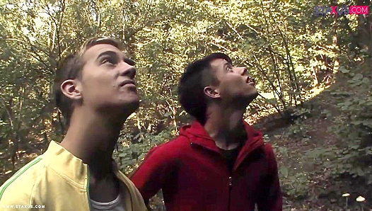 Tight-Bodied Boys Pound Each Other Outdoors - Gay XXX