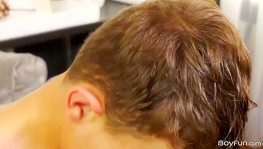 Danny Bianchi and Ollie Barn Pound Each Other Hard at Work - Boyfun