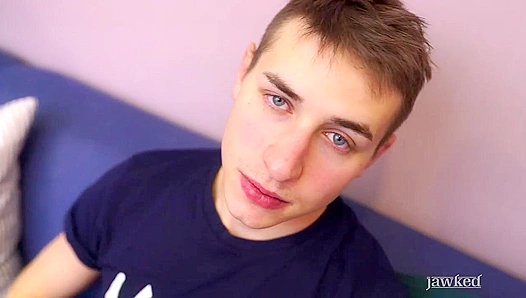 John Corn Strokes His Meaty Dick on the Floor - Jawked