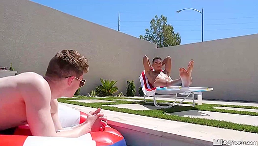 4th of July Anal Fireworks ~ Damian Rose & Amone Bane Light Up Man Royale