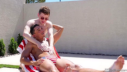 4th of July Anal Fireworks ~ Damian Rose & Amone Bane Light Up Man Royale