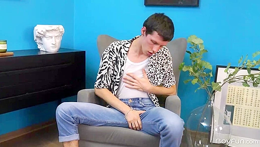 Hot Henry Wilcox Spreads Wide and Masturbates Intensely