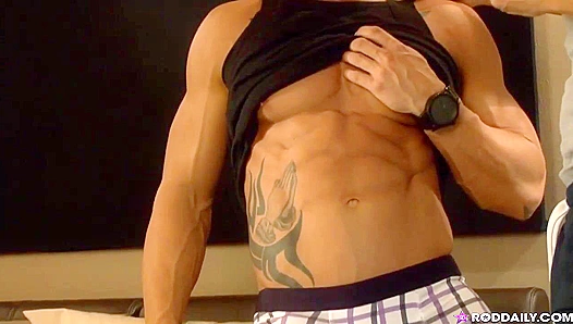 Soccer Stars Rod & Steven Score Big ~ Hot Action On The Set