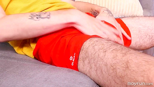 Niko Miller Strokes His Uncut Dick at the Audition -Boyfun