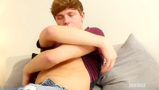 Jawked ~ Antony Carter's Legs Spread Wide for Hot Gay Action