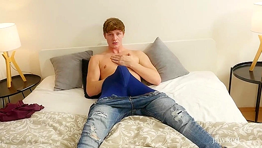 Jawked ~ Antony Carter's Legs Spread Wide for Hot Gay Action