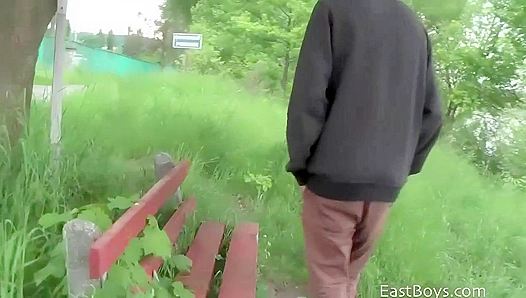 Cliff Douglas Takes It Outside ~ Kinky Stroking Adventures - Eastboys