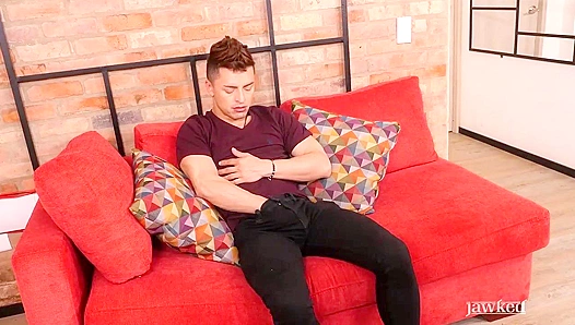 Jack Allen Fingers Himself Before a Hard Masturbate Session
