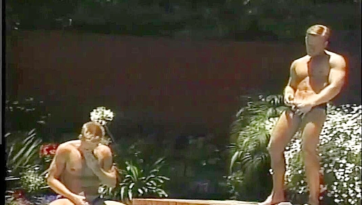 Will Clarke and Peter Dixon Splash into Hot Poolside Anal Action - Falcon Studios