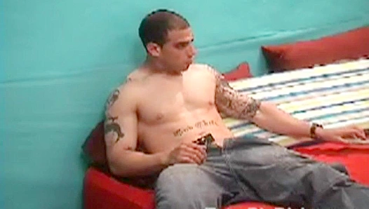 Tattooed Duke Masturbates His Massive Cock