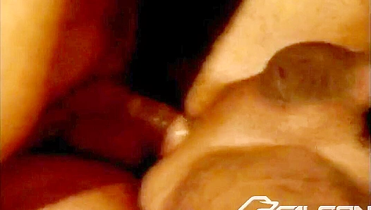 Enrico Bellagio, Peter Shadow, and Igor Caricote Triple Team on the Bed - Falcon Studios