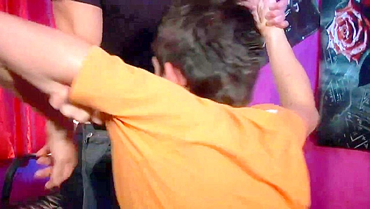 Rock Carter Gets Spit-Roasted Hard by Gay XXX Crew