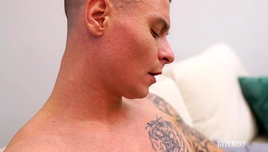 Ivan Kolos Strokes His Cock While Flexing Perfect Abs