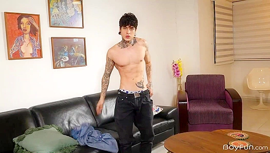 Hairy Hottie Ethan Cruz Shows Off His Perfect Boner