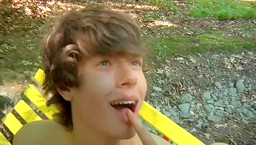 Mop-Haired Hottie Gets Outdoor Cumshot After Wild Fuck - Gay XXX