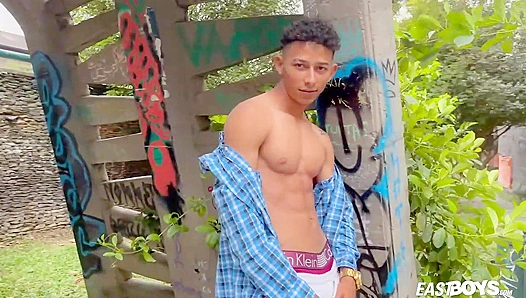 Marcus Brown Bites Pillow During Intense POV Handjob - Eastboys